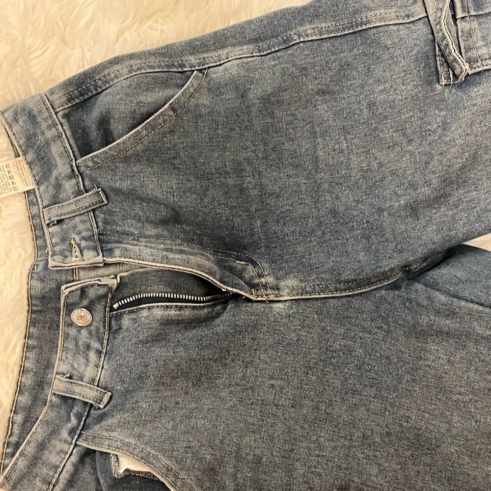 SHEIN Classic Blue Denim Pants